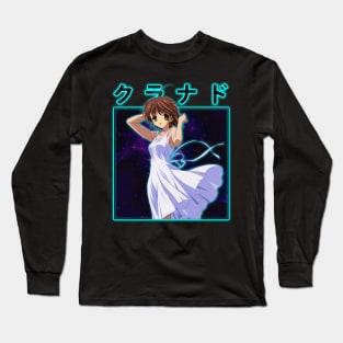 Retro Nagisa Clannad Manga Long Sleeve T-Shirt